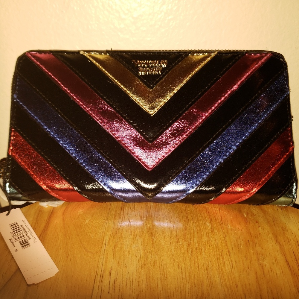 Victoria's Secret Metallic Rainbow Wallet